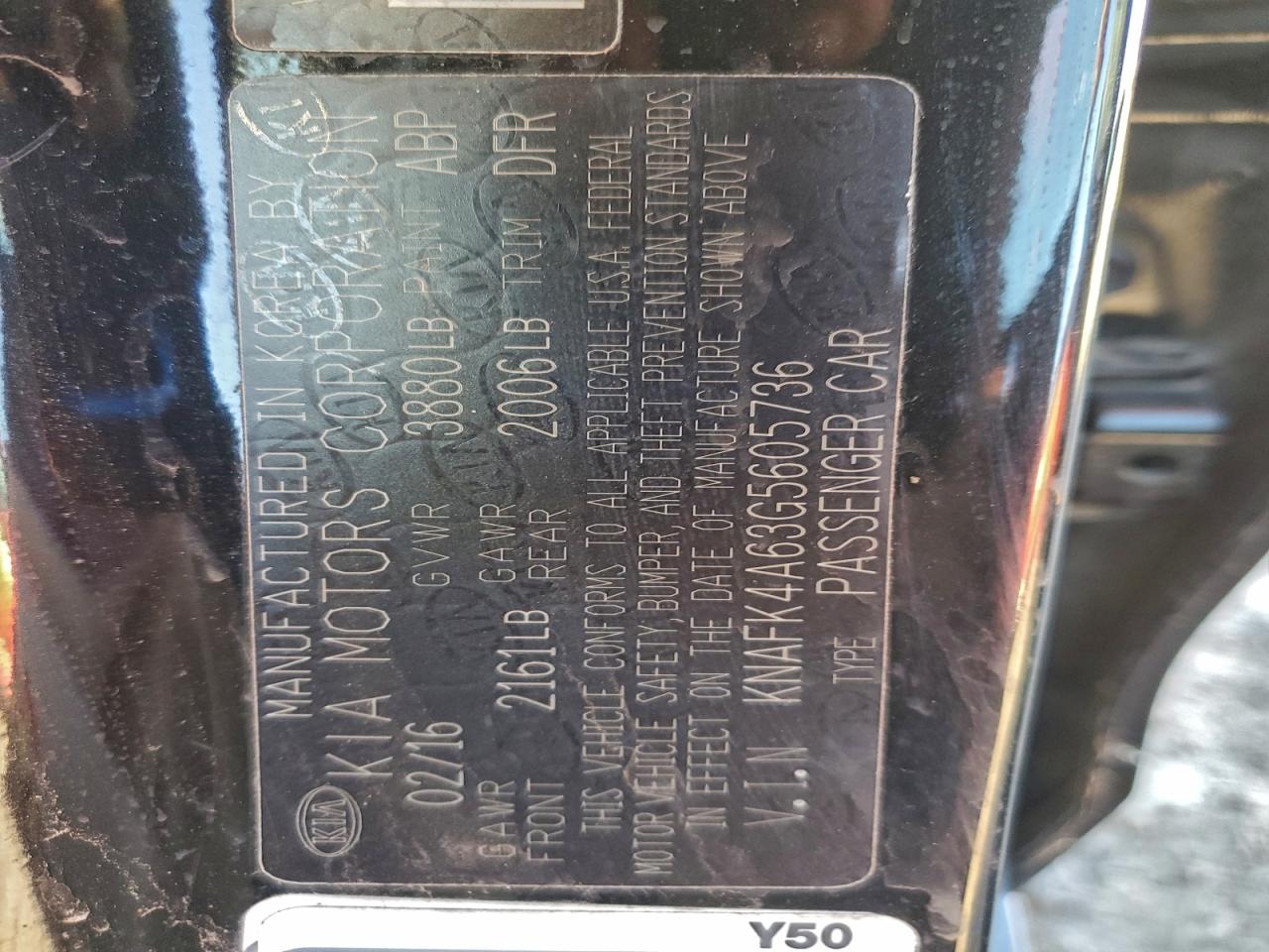 2016 Kia Forte Lx VIN: KNAFK4A63G5605736 Lot: 94510875