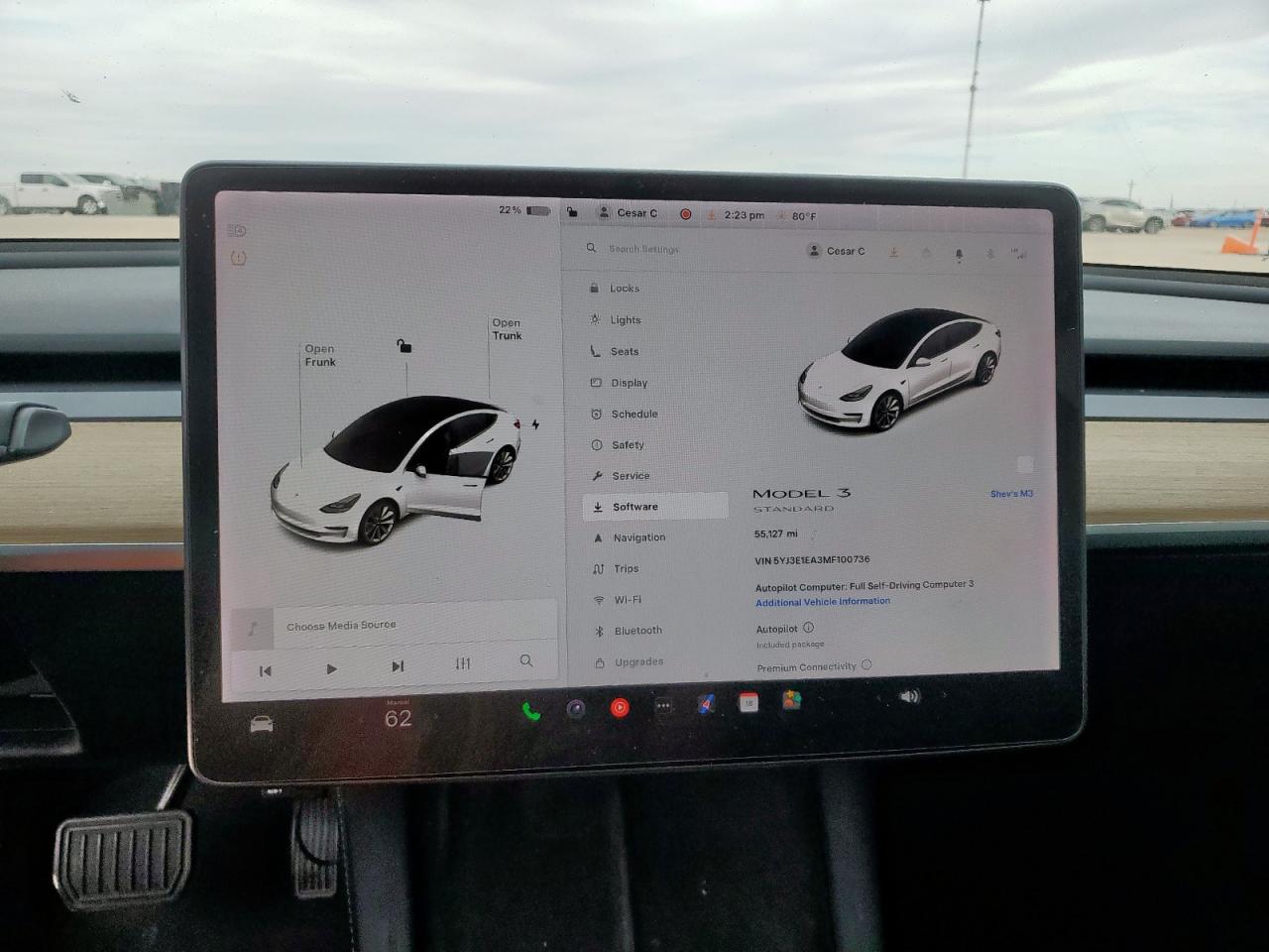 2021 Tesla Model 3 VIN: 5YJ3E1EA3MF100736 Lot: 93284025