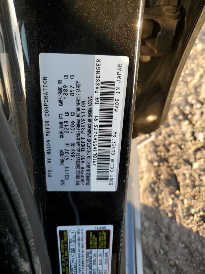 2011 Mazda 3 S VIN: JM1BL1M55B1473191 Lot: 91447595