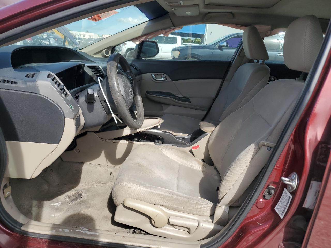 2012 Honda Civic Ex VIN: 2HGFB2F83CH608061 Lot: 92504295