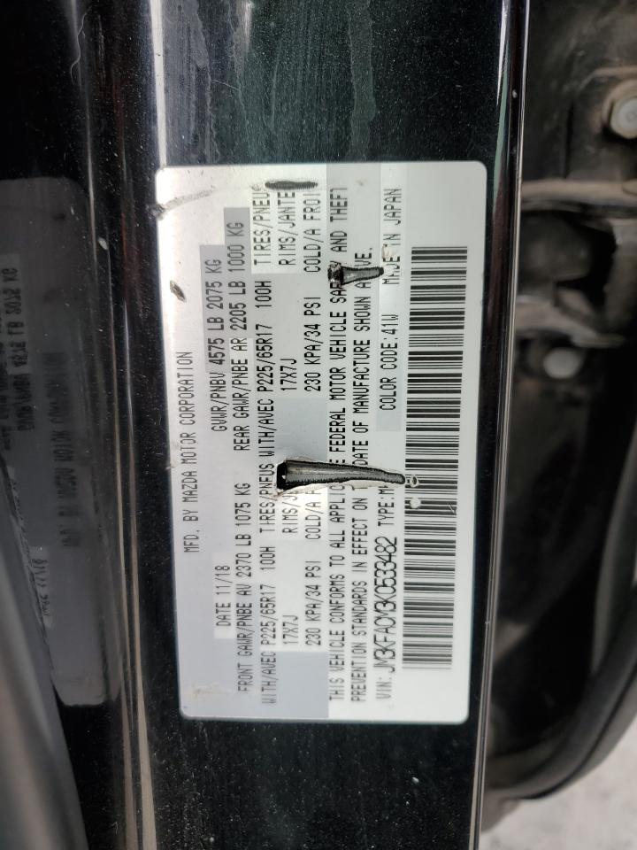 2019 Mazda Cx-5 Touring VIN: JM3KFACM3K0533482 Lot: 93133005