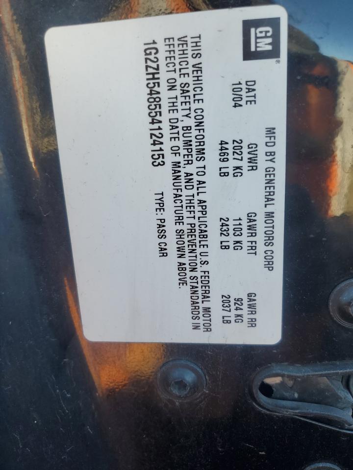 2005 Pontiac G6 Gt VIN: 1G2ZH548554124153 Lot: 92738745