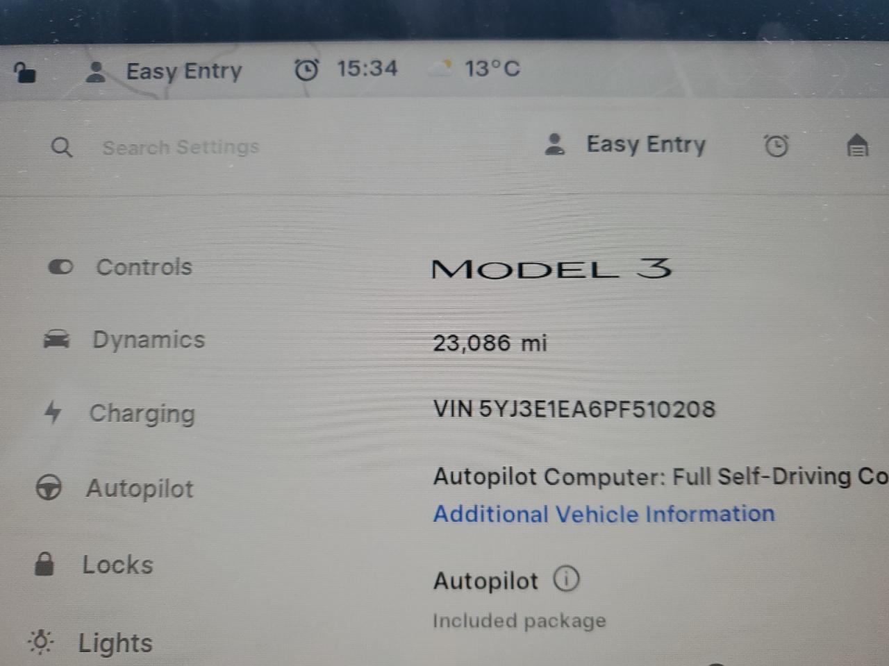 2023 Tesla Model 3 VIN: 5YJ3E1EA6PF510208 Lot: 91055165