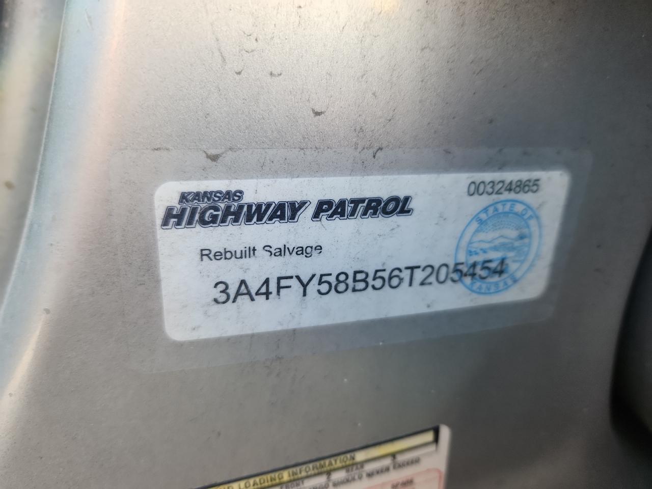 2006 Chrysler Pt Cruiser Touring VIN: 3A4FY58B56T205454 Lot: 91220515