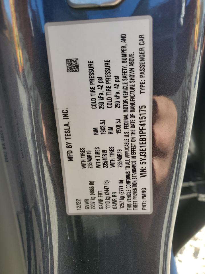 2023 Tesla Model 3 VIN: 5YJ3E1EB1PF415175 Lot: 90923295