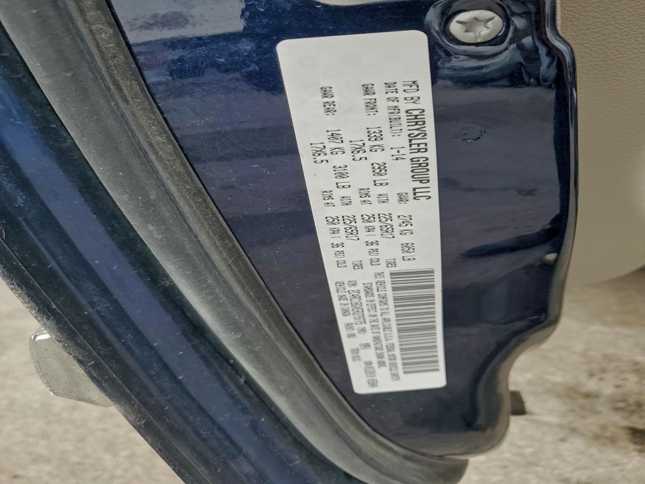 2014 Chrysler Town & Country Touring VIN: 2C4RC1BGXER279775 Lot: 93284965