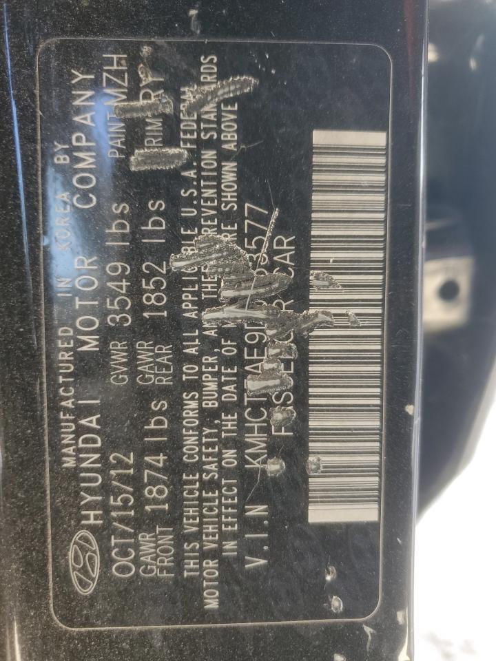 2013 Hyundai Accent Gls VIN: KMHCT5AE9DU083577 Lot: 92454255