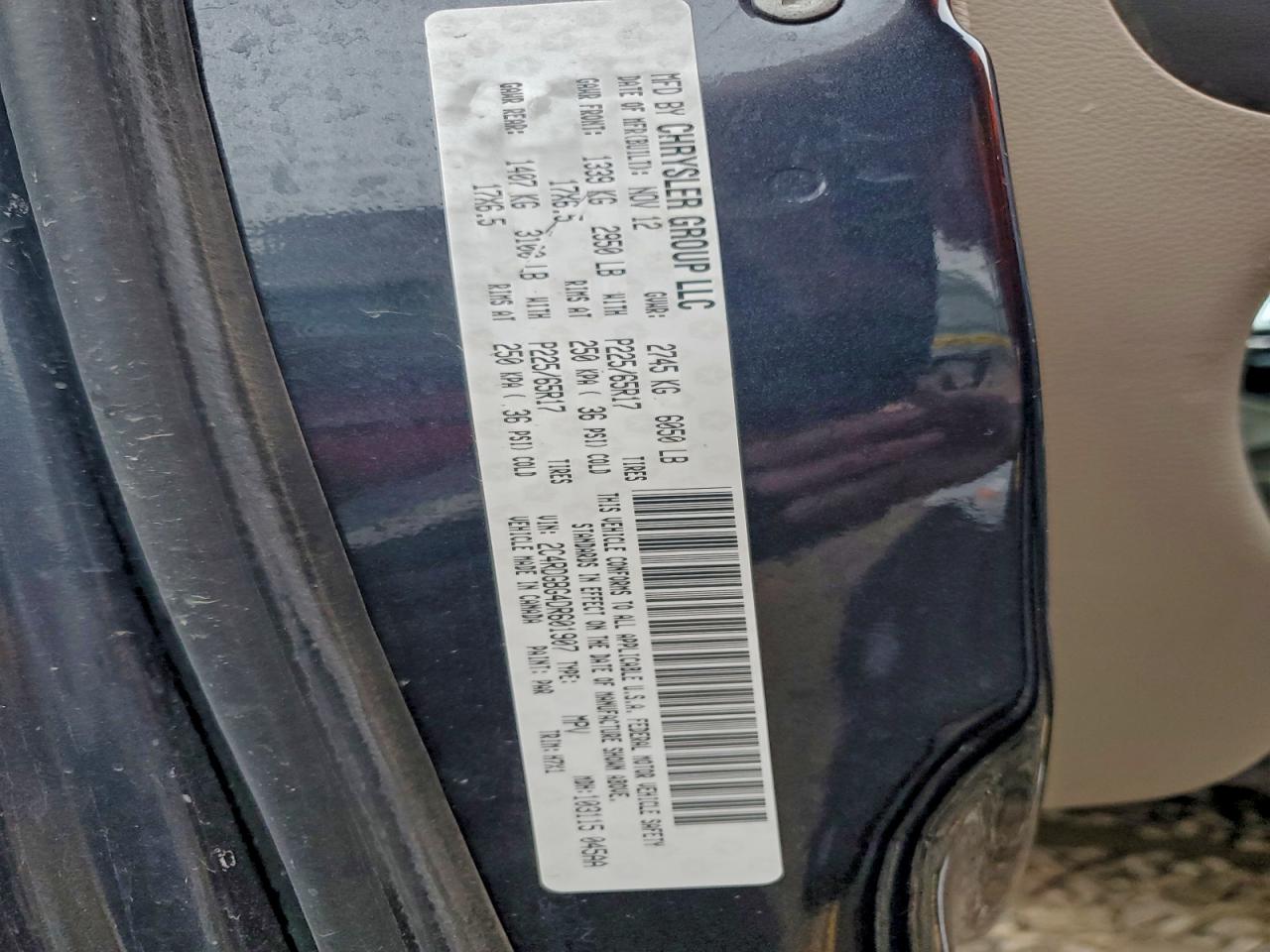 2013 Dodge Grand Caravan Se VIN: 2C4RDGBG4DR601907 Lot: 93888145