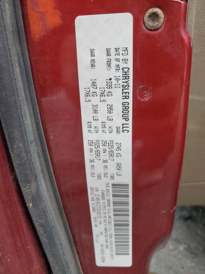 2012 Volkswagen Routan Sel VIN: 2C4RVACG7CR182152 Lot: 93345145