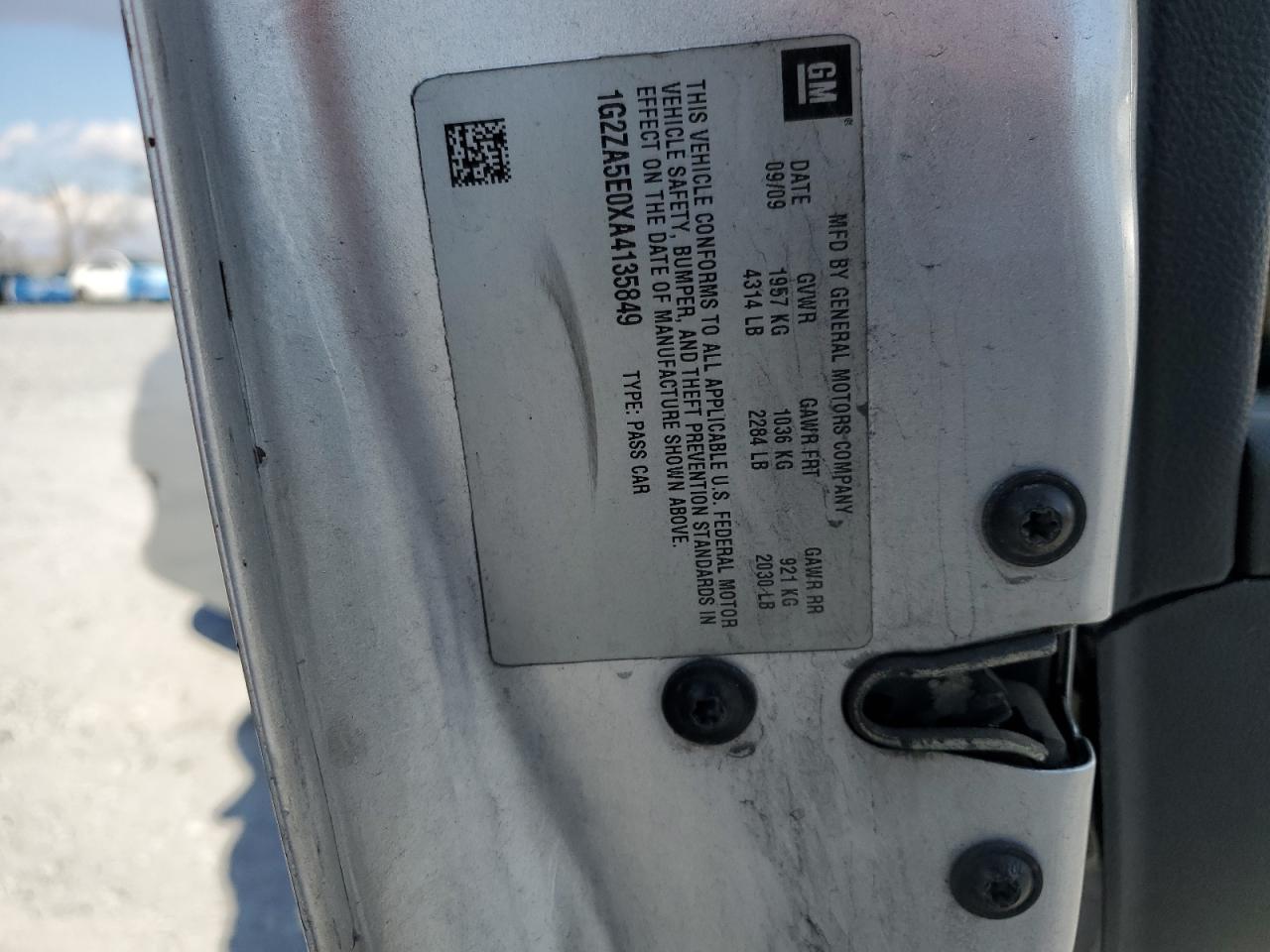 2010 Pontiac G6 VIN: 1G2ZA5E0XA4135849 Lot: 92862955