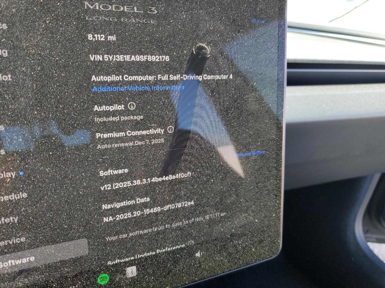 2025 Tesla Model 3 VIN: 5YJ3E1EA9SF892176 Lot: 93484965