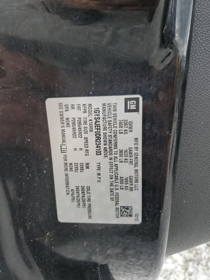 2013 Cadillac Escalade Esv Premium VIN: 1GYS4JEF0DR234103 Lot: 91324035