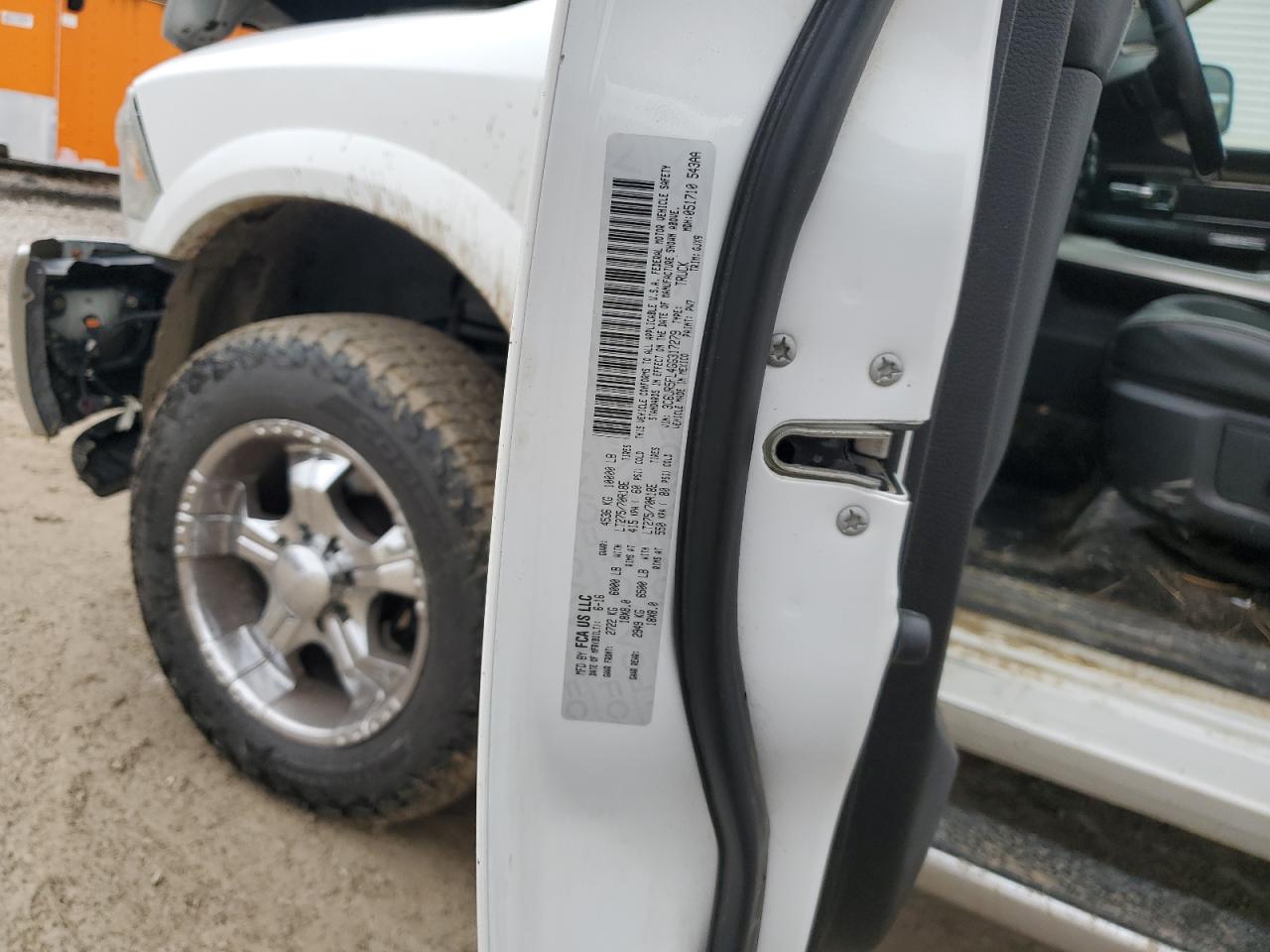 2016 Ram 2500 Laramie VIN: 3C6UR5FL4GG317279 Lot: 92423215