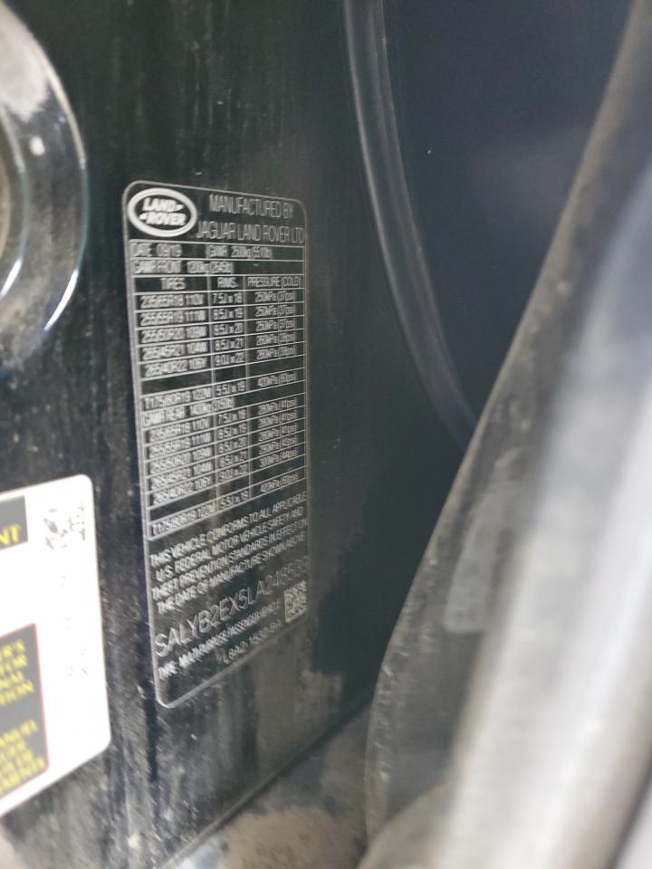 2020 Land Rover Range Rover Velar S VIN: SALYB2EX5LA248539 Lot: 91040265