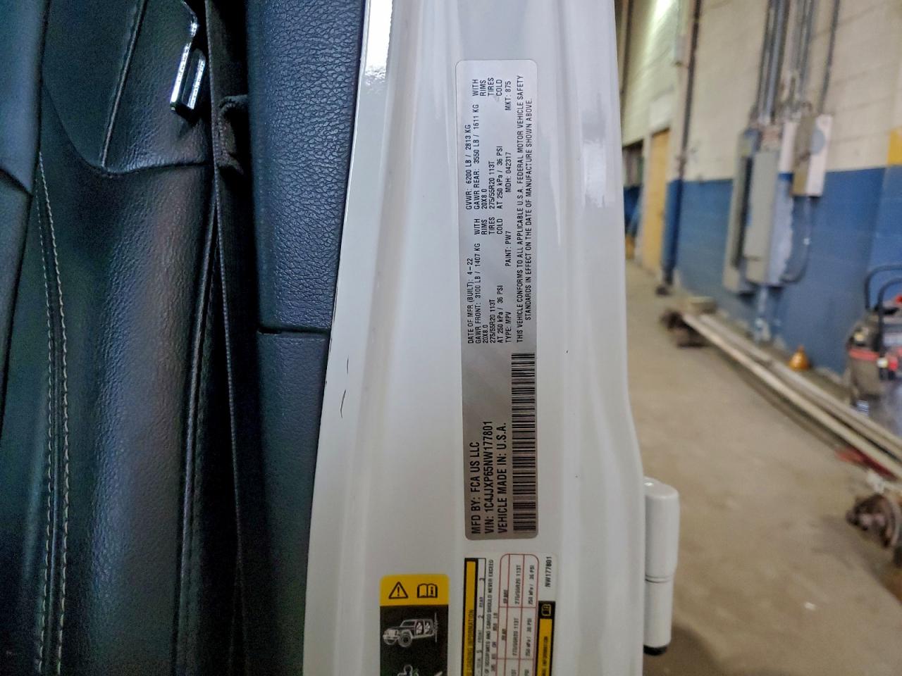 2022 Jeep Wrangler Unlimited Sahara 4Xe VIN: 1C4JJXP65NW177801 Lot: 94447865