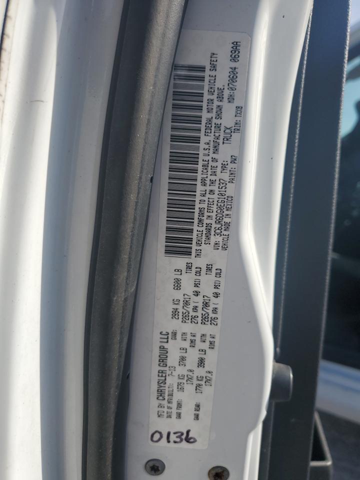 2014 Ram 1500 St VIN: 3C6JR6DG0EG101537 Lot: 92489355