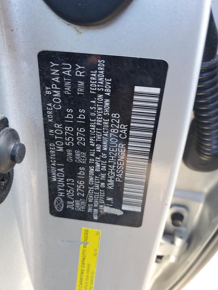 2014 Hyundai Equus Signature VIN: KMHGH4JH2EU078228 Lot: 92731555