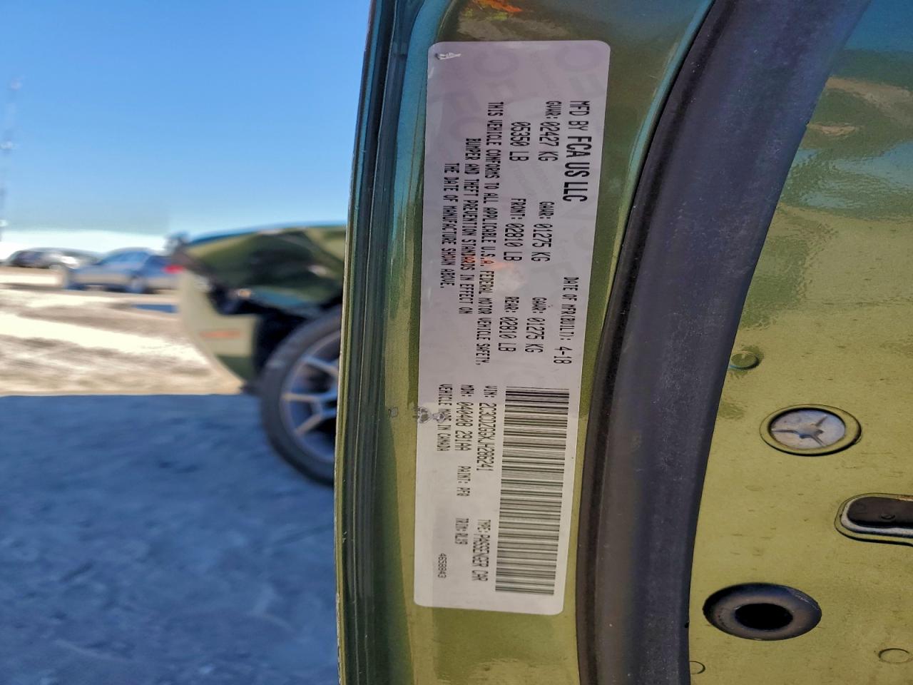 2018 Dodge Challenger Gt VIN: 2C3CDZGGXJH286241 Lot: 93986365