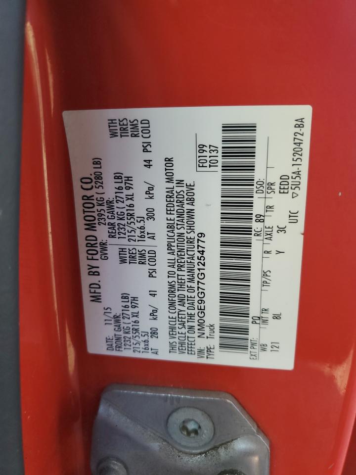 2016 Ford Transit Connect Titanium VIN: NM0GE9G77G1254779 Lot: 91082745