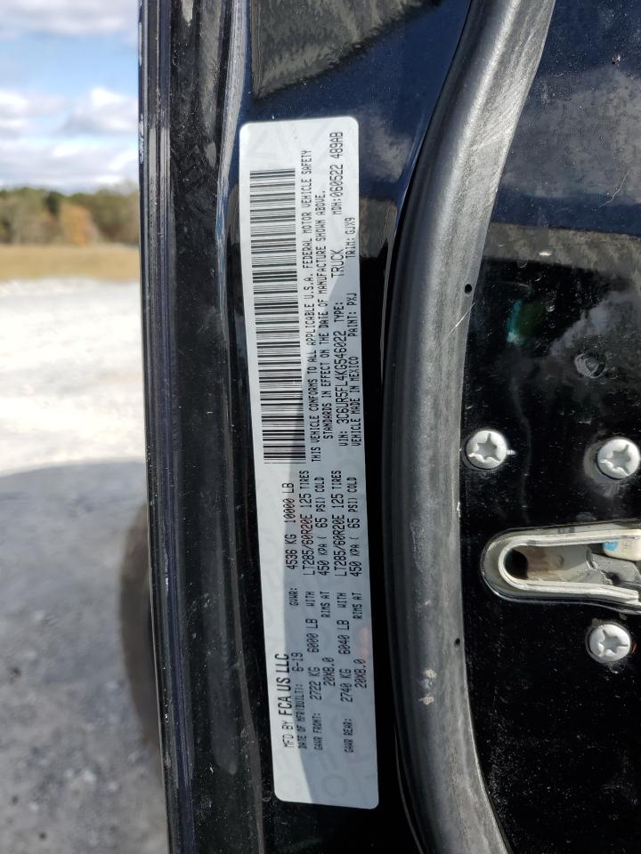 2019 Ram 2500 Laramie VIN: 3C6UR5FL4KG546022 Lot: 91262115