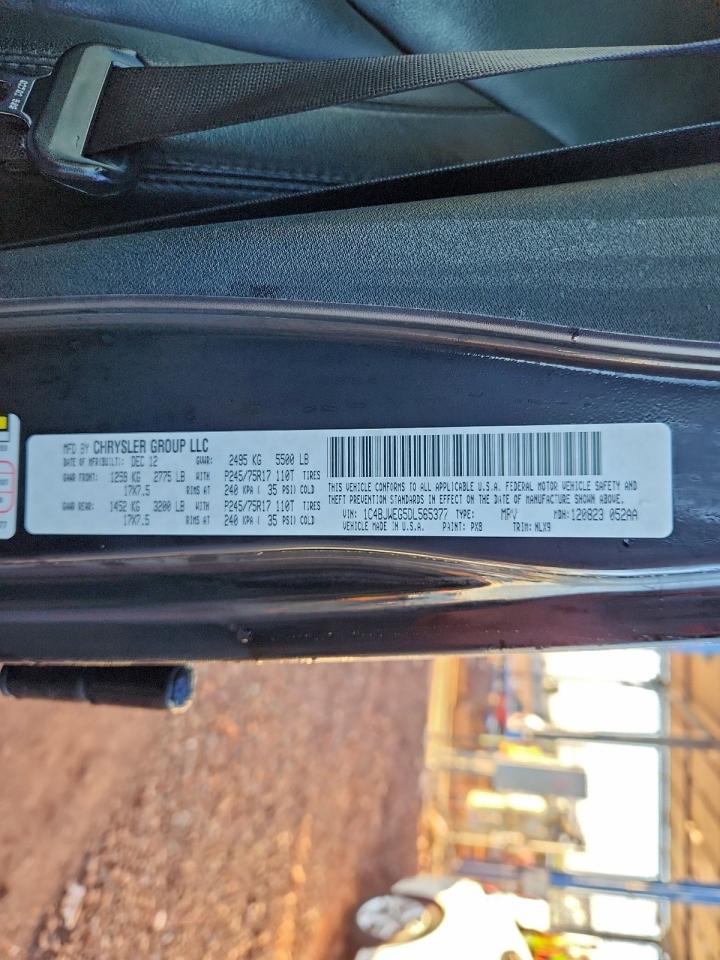 2013 Jeep Wrangler Unlimited Sahara VIN: 1C4BJWEG5DL565377 Lot: 93470125