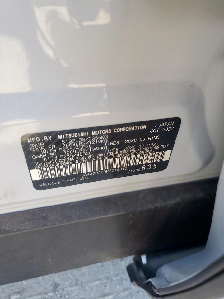 2023 Mitsubishi Outlander Se VIN: JA4J3UA89PZ018312 Lot: 85415835