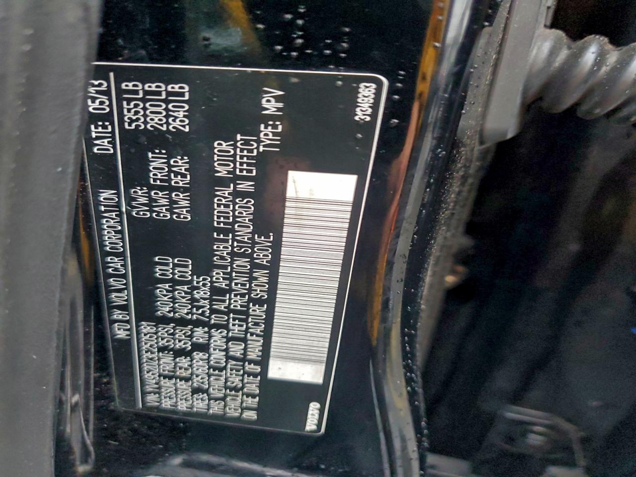 2014 Volvo Xc60 3.2 VIN: YV4952DZ3E2505181 Lot: 94166515