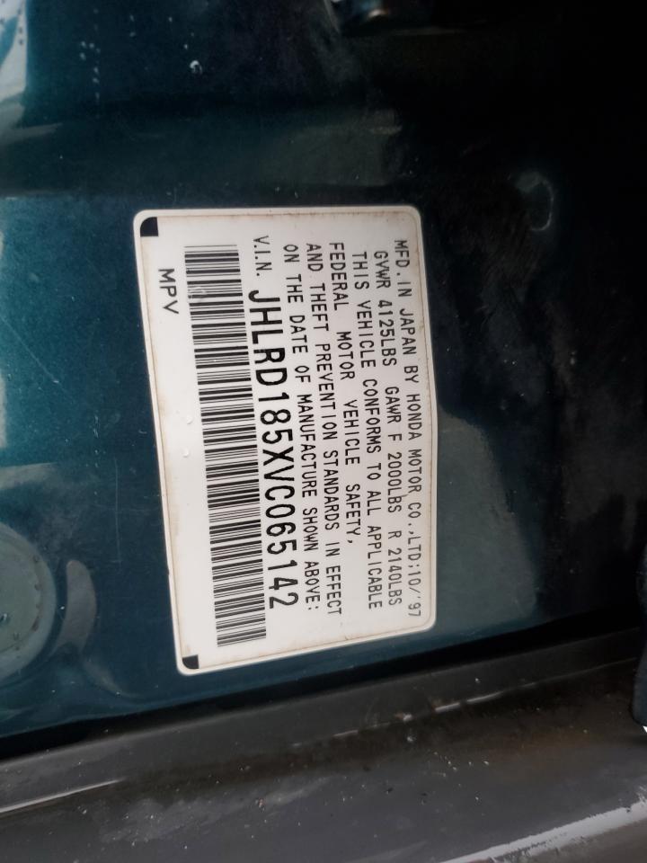 1997 Honda Cr-V Lx VIN: JHLRD185XVC065142 Lot: 92723575