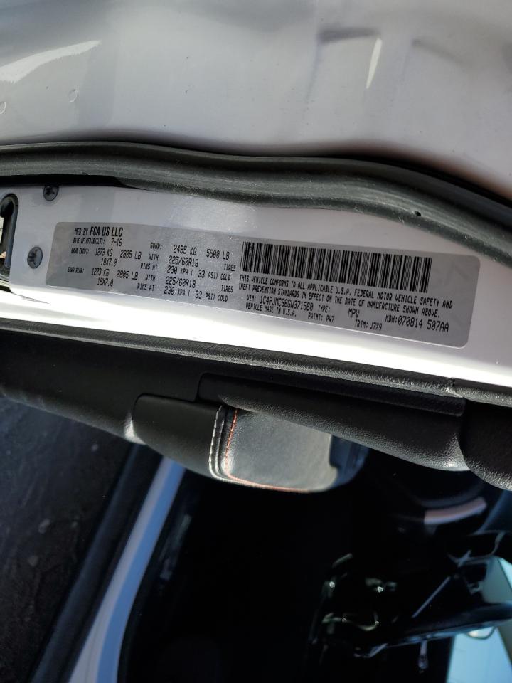 2016 Jeep Cherokee Latitude VIN: 1C4PJMCS6GW371560 Lot: 91847605