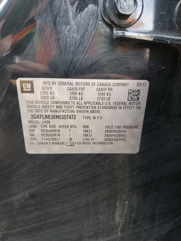 2017 GMC Terrain Sle VIN: 2GKFLNE36H6307472 Lot: 93039925