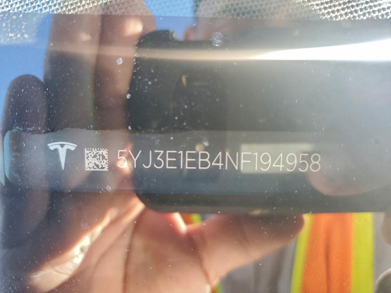 2022 Tesla Model 3 VIN: 5YJ3E1EB4NF194958 Lot: 93973115