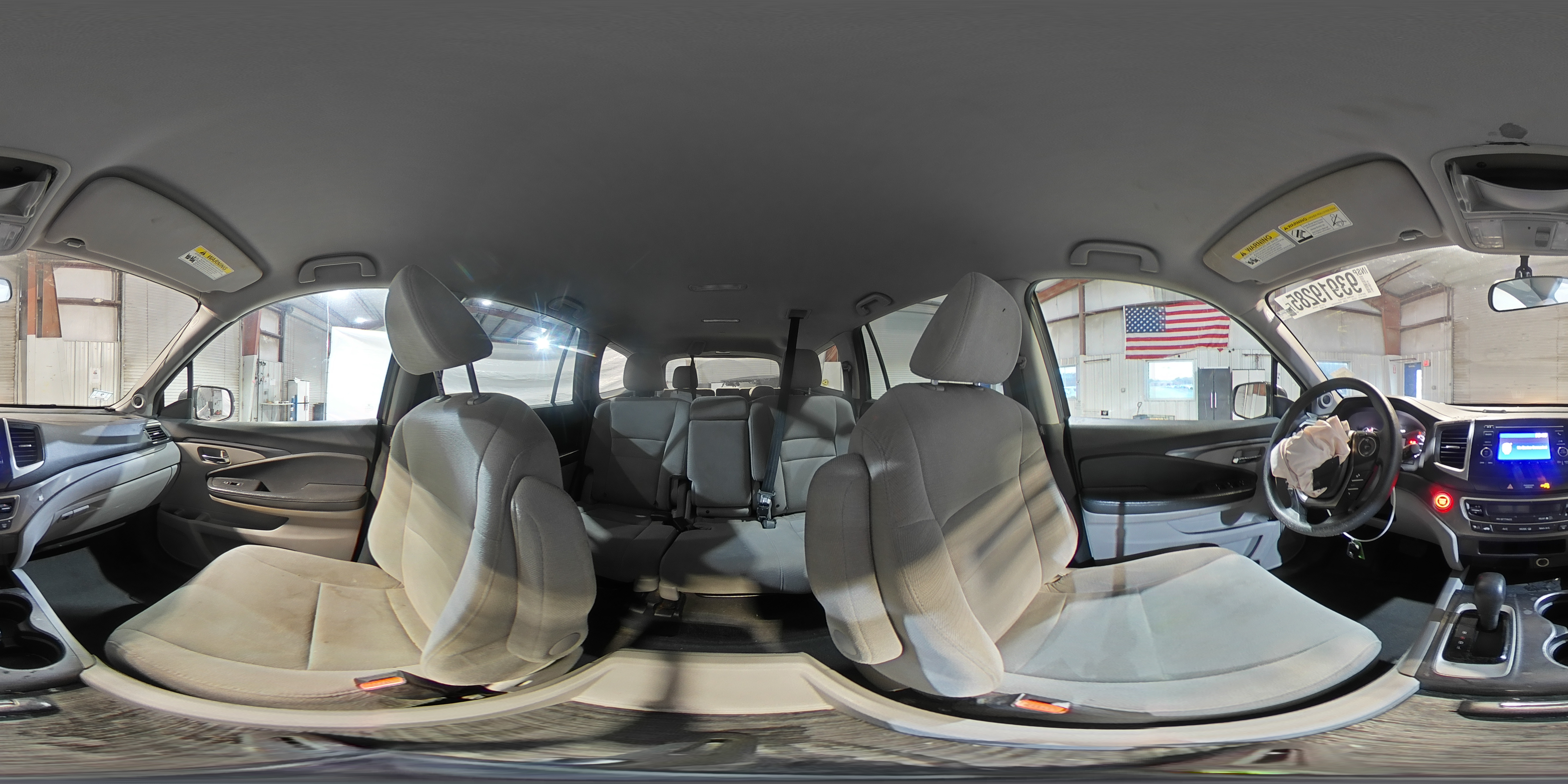 2017 Honda Pilot Lx VIN: 5FNYF6H13HB006826 Lot: 93919285