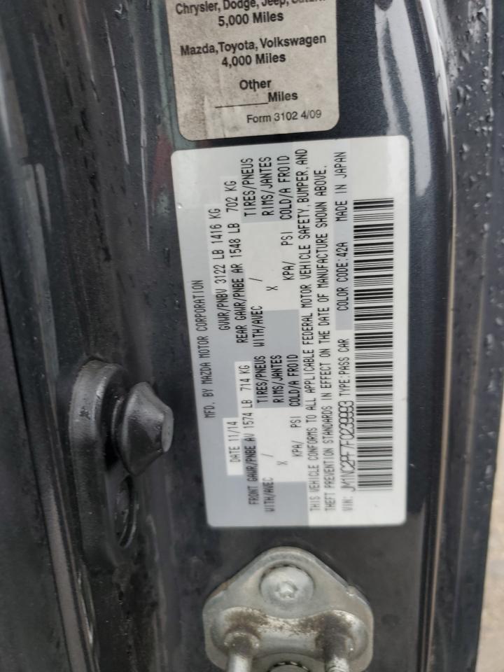 2015 Mazda Mx-5 Miata Grand Touring VIN: JM1NC2PF7F0239993 Lot: 92733295