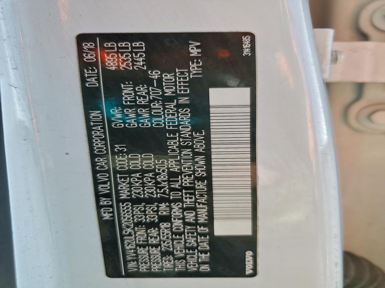 2019 Volvo Xc40 T5 Inscription VIN: YV4162UL5K2056555 Lot: 94531255