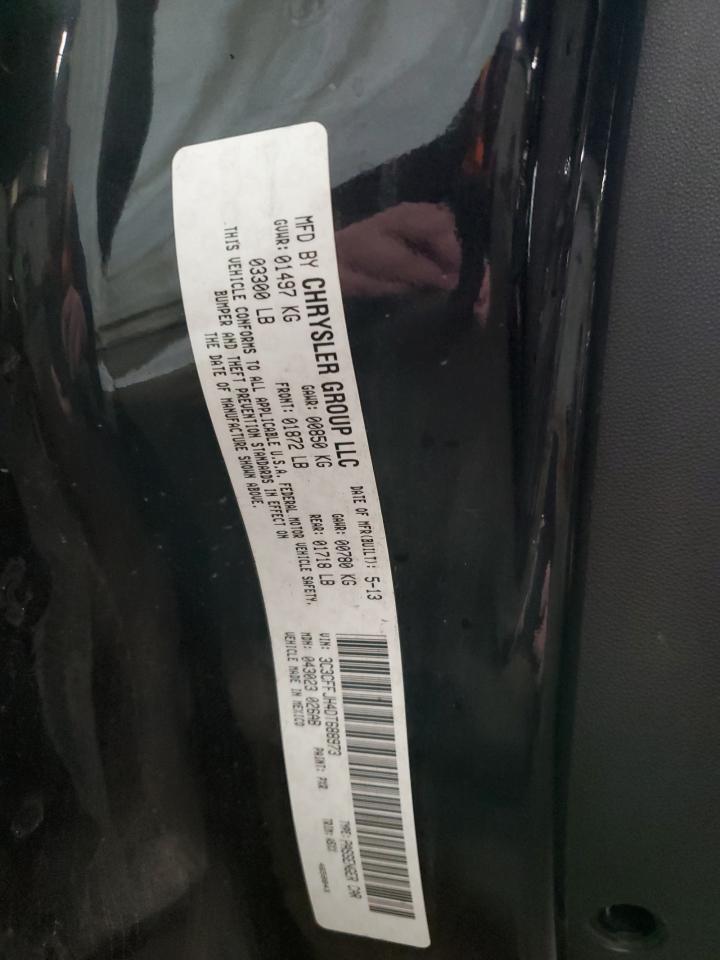 2013 Fiat 500 Abarth VIN: 3C3CFFJH4DT688973 Lot: 93941115