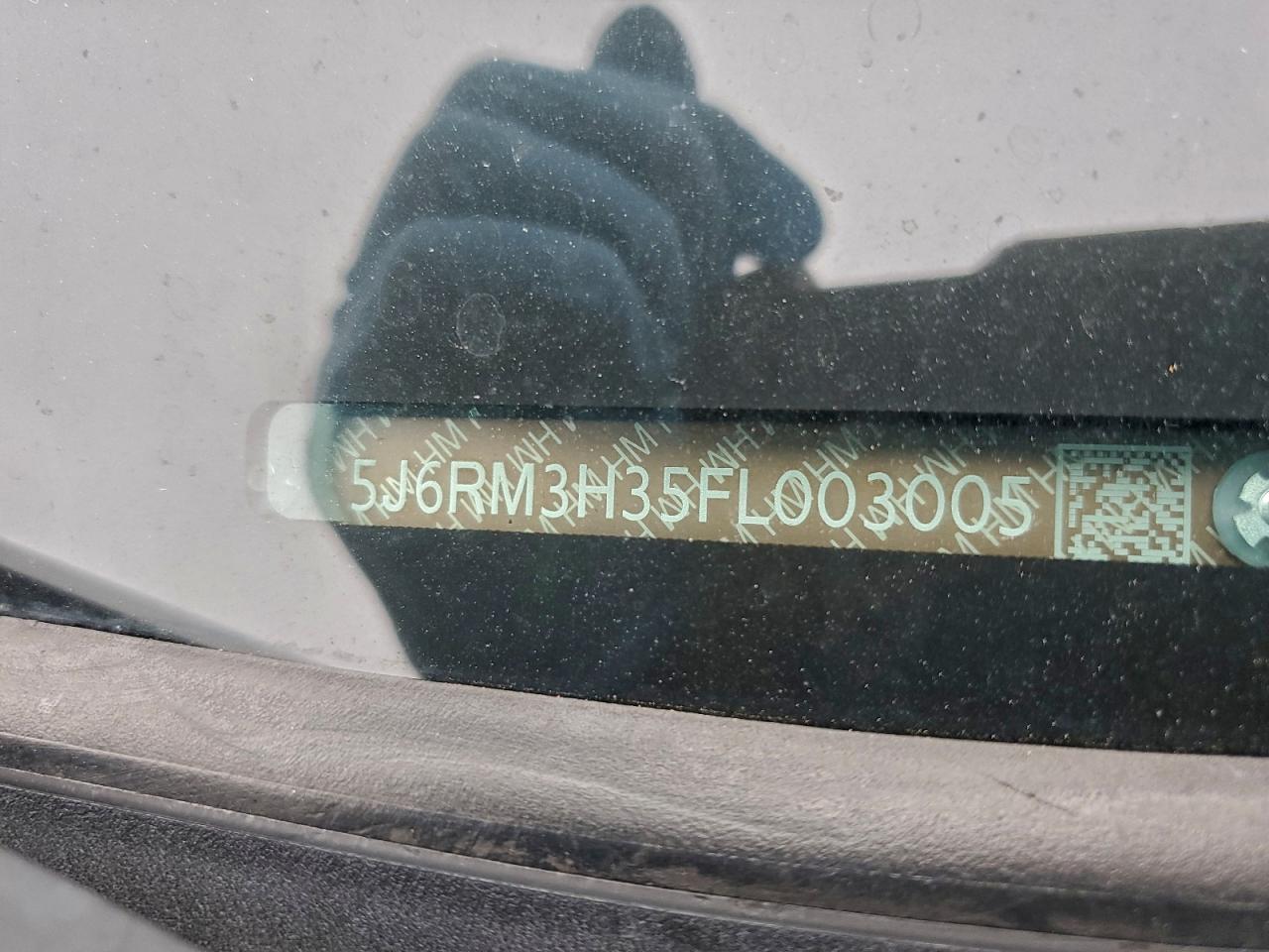 2015 Honda Cr-V Lx VIN: 5J6RM3H35FL003005 Lot: 93227485