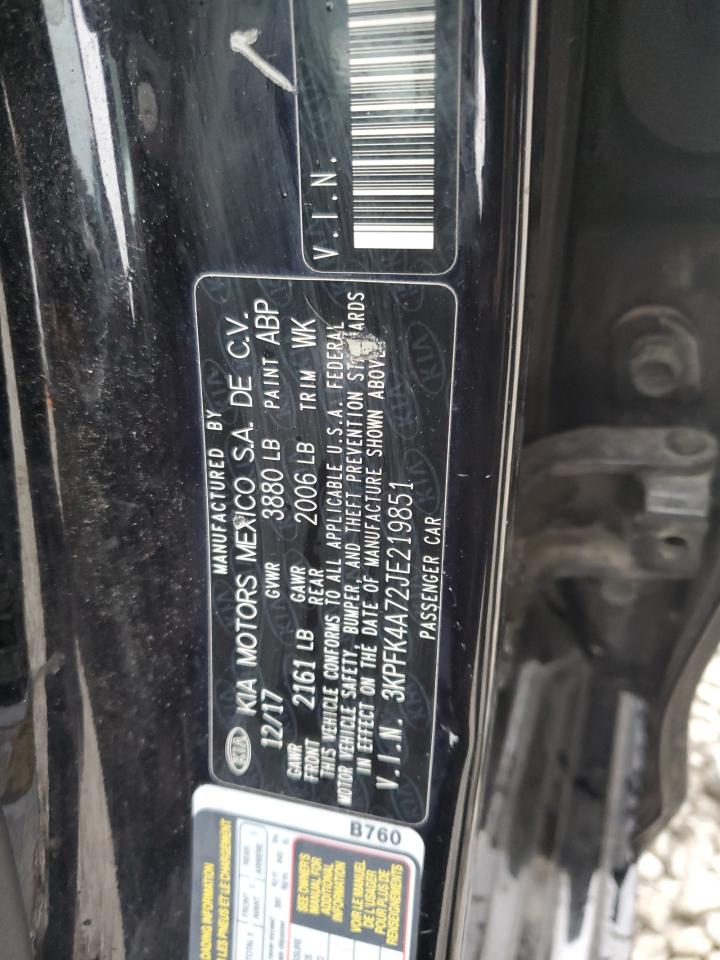 2018 Kia Forte Lx VIN: 3KPFK4A72JE219851 Lot: 93460685