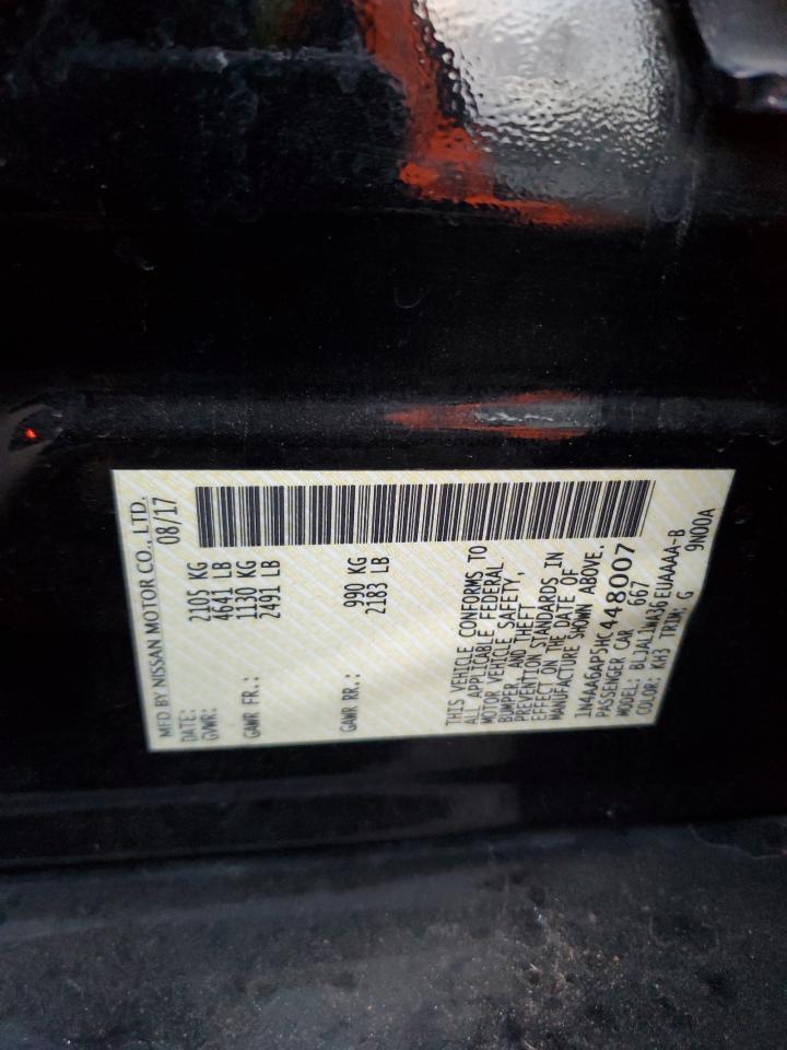 2017 Nissan Maxima 3.5S VIN: 1N4AA6AP5HC448007 Lot: 93224005