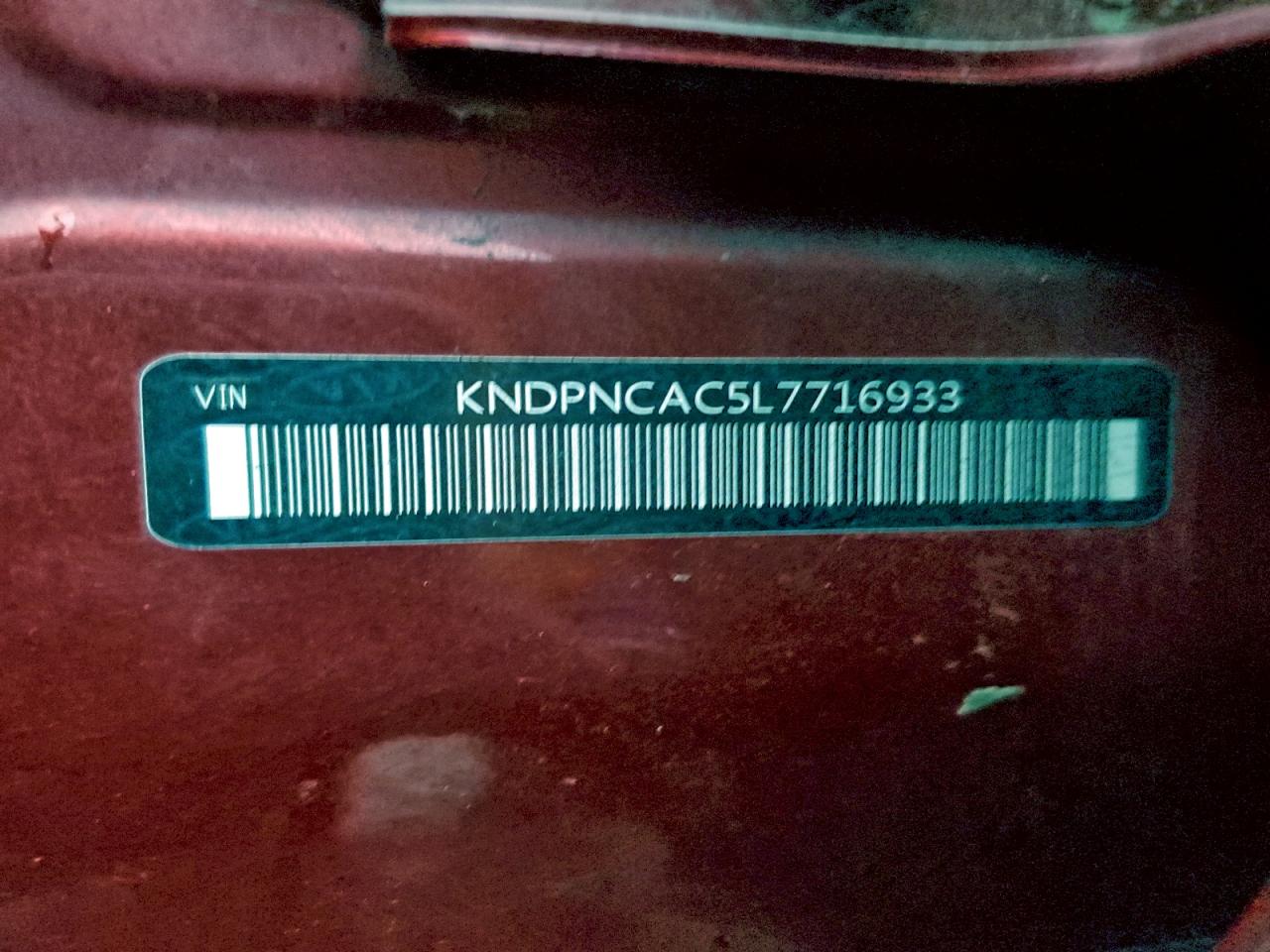 2020 Kia Sportage Ex VIN: KNDPNCAC5L7716933 Lot: 93821275