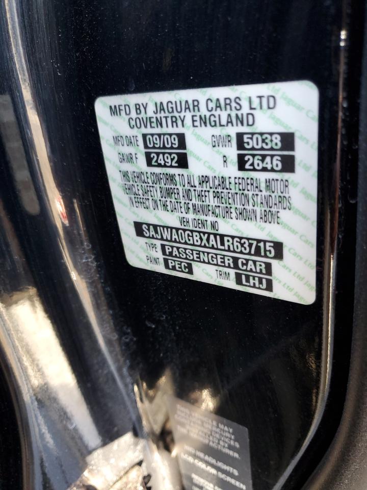 2010 Jaguar Xf Premium VIN: SAJWA0GBXALR63715 Lot: 82740195