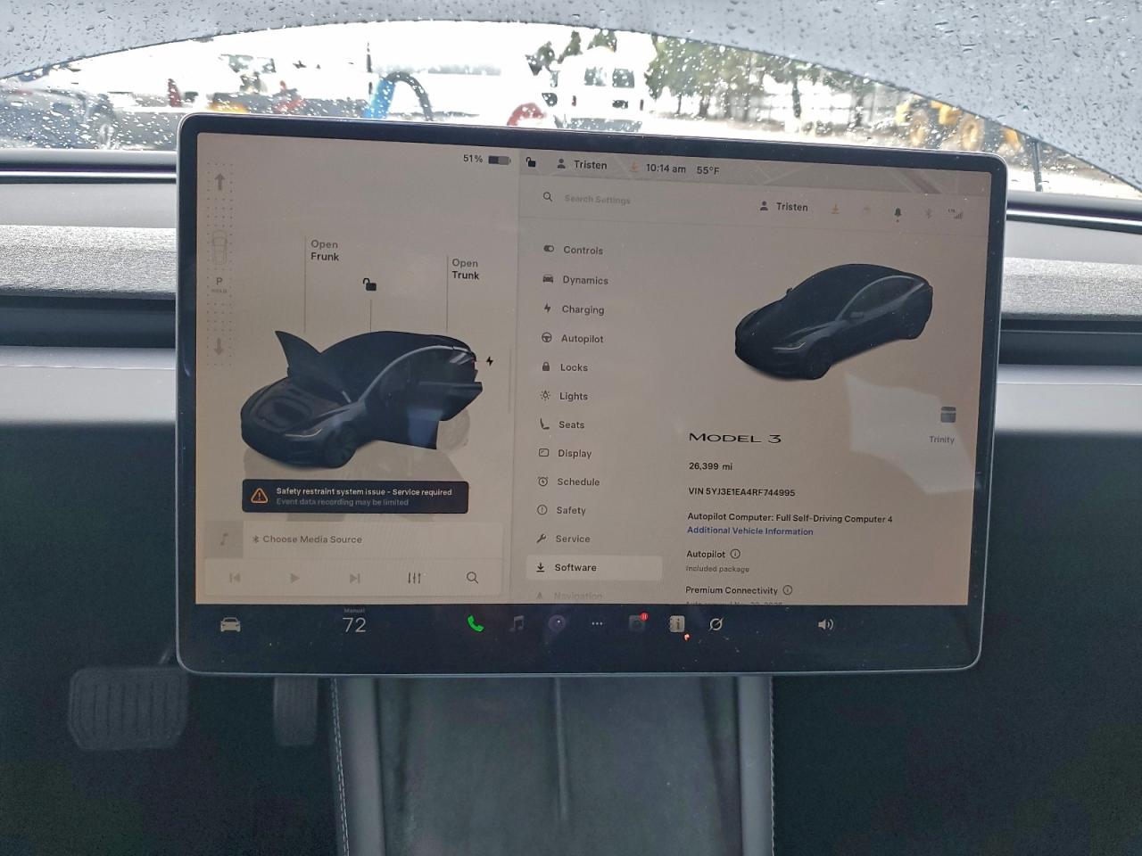 2024 Tesla Model 3 VIN: 5YJ3E1EA4RF744995 Lot: 93705945