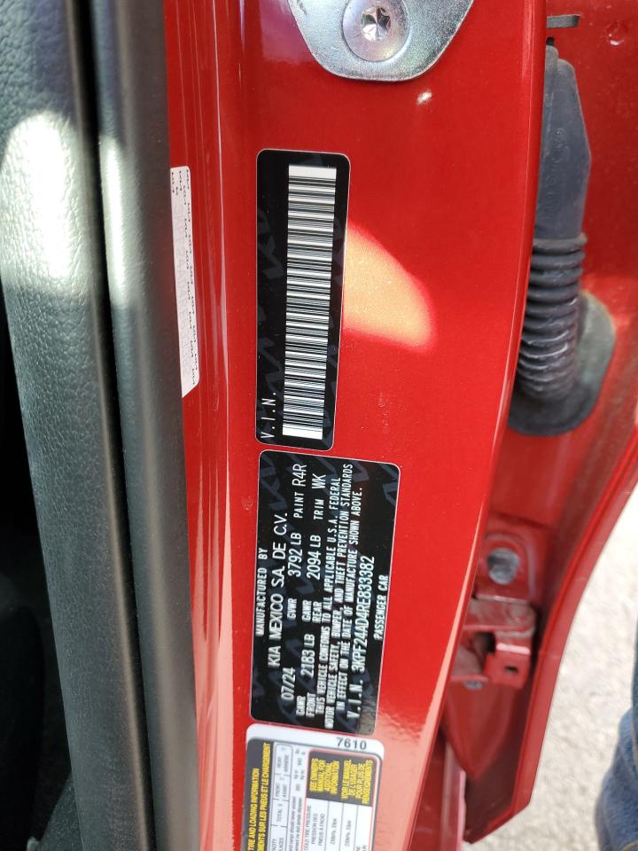 2024 Kia Forte Lx VIN: 3KPF24AD4RE833382 Lot: 92055645