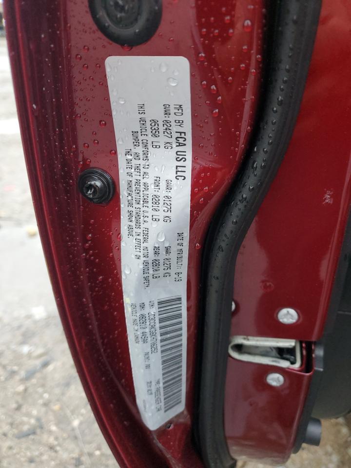 2019 Chrysler 300 Limited VIN: 2C3CCAKG6KH706252 Lot: 93190815