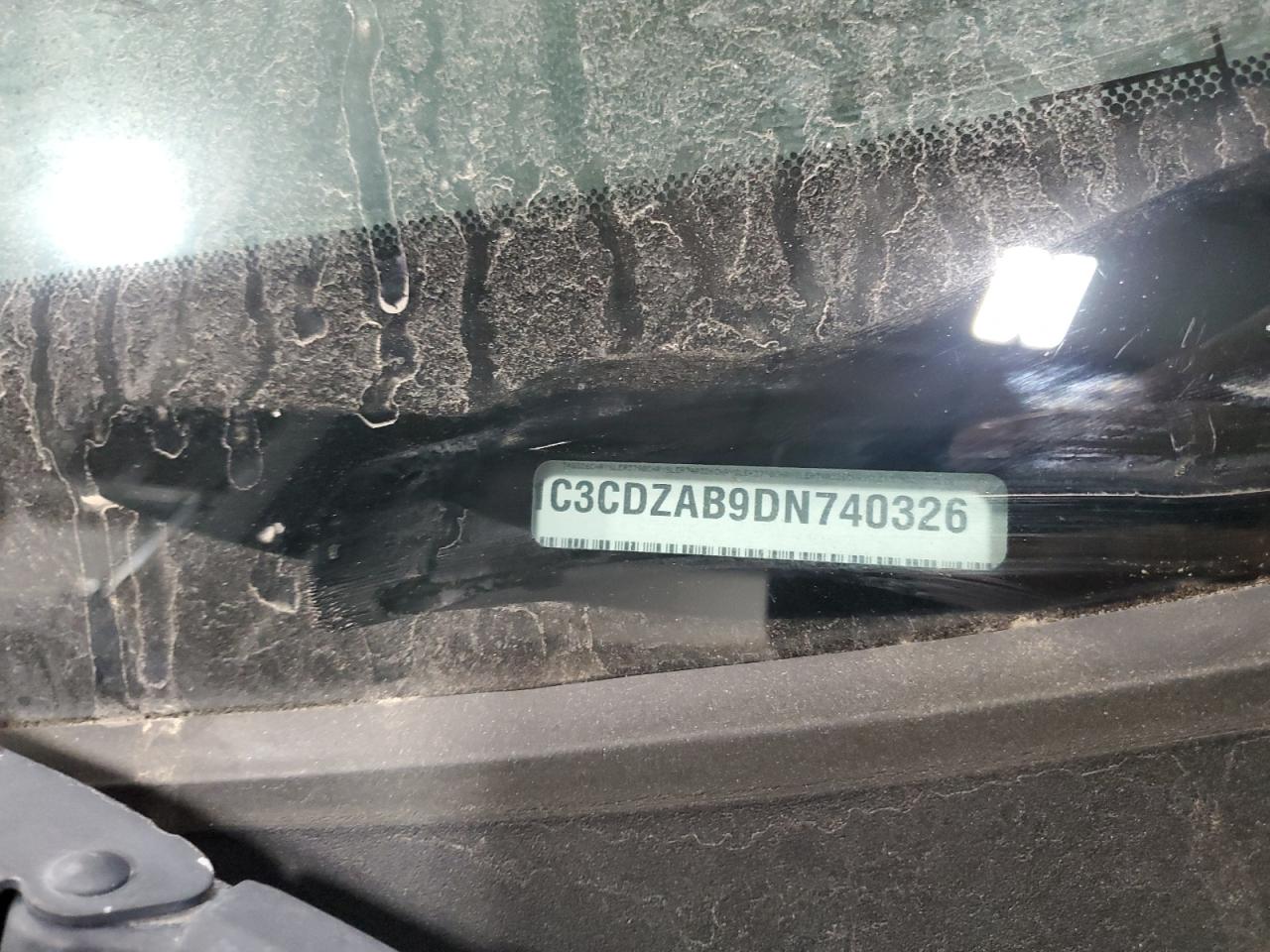 2013 Dodge Avenger Se VIN: 1C3CDZAB9DN740326 Lot: 92479945