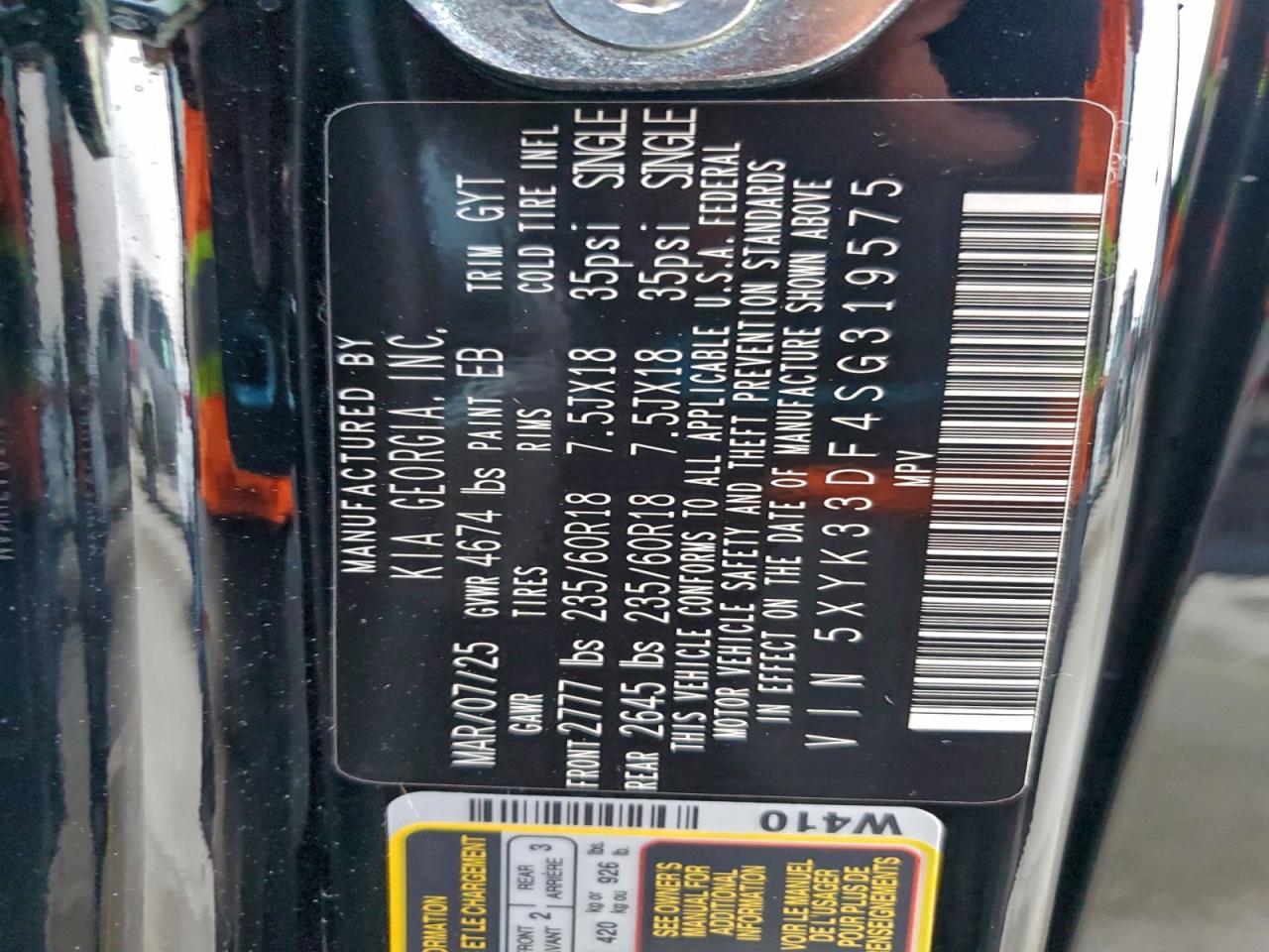 2025 Kia Sportage Ex VIN: 5XYK33DF4SG319575 Lot: 94169105