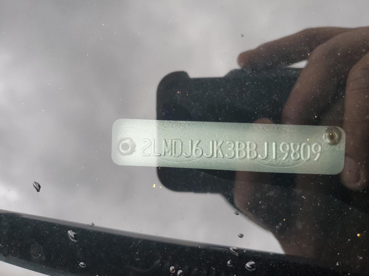 2011 Lincoln Mkx VIN: 2LMDJ6JK3BBJ19809 Lot: 92406305