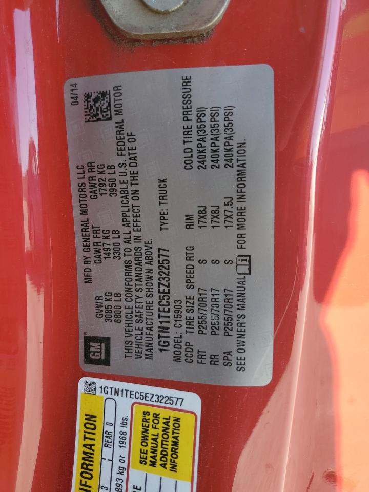 2014 GMC Sierra C1500 VIN: 1GTN1TEC5EZ322577 Lot: 92834845