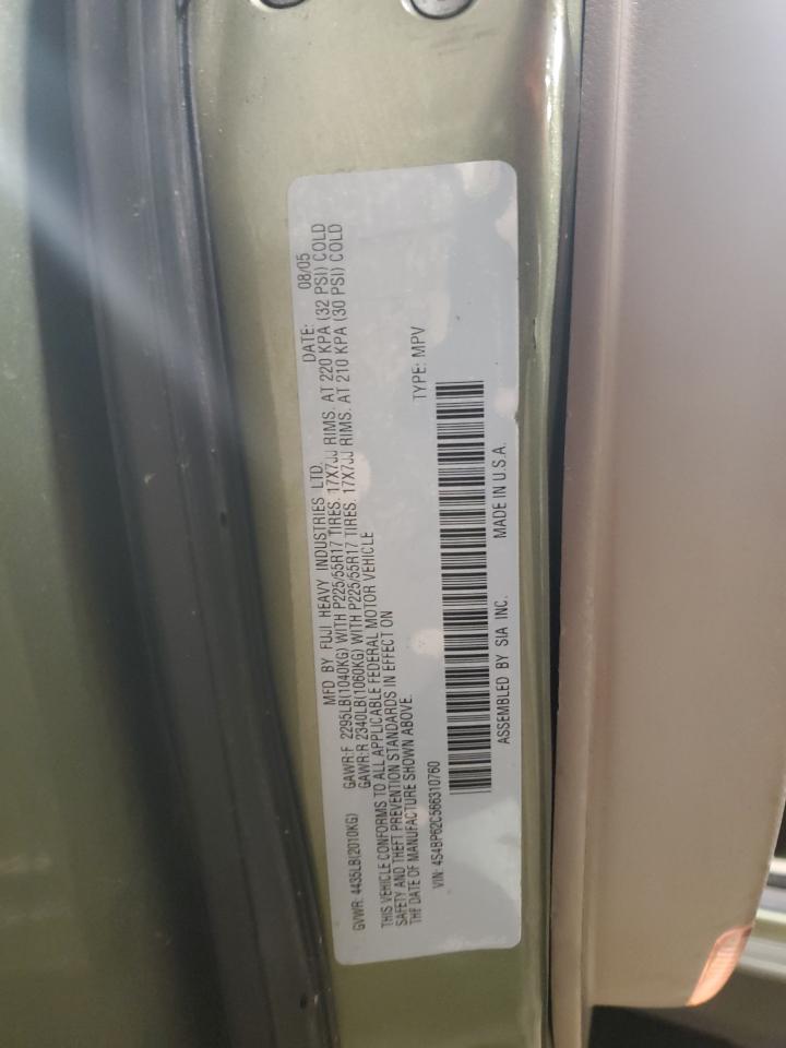 2006 Subaru Legacy Outback 2.5I Limited VIN: 4S4BP62C566310760 Lot: 92014965