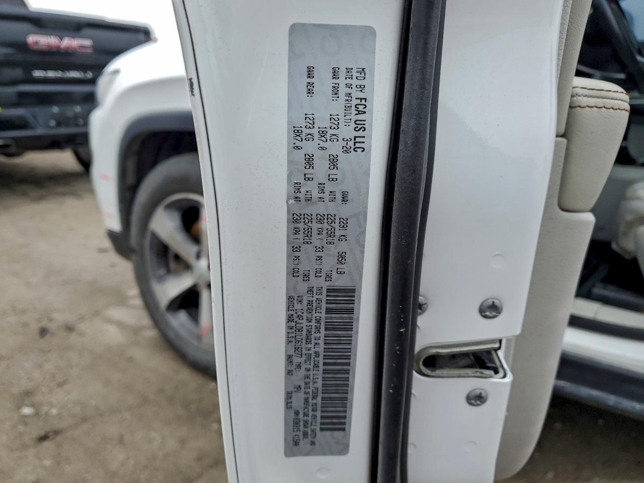 2020 Jeep Cherokee Limited VIN: 1C4PJLDB1LD616277 Lot: 93800005