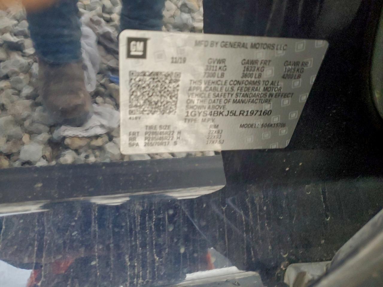 2020 Cadillac Escalade Luxury VIN: 1GYS4BKJ5LR197160 Lot: 91806185